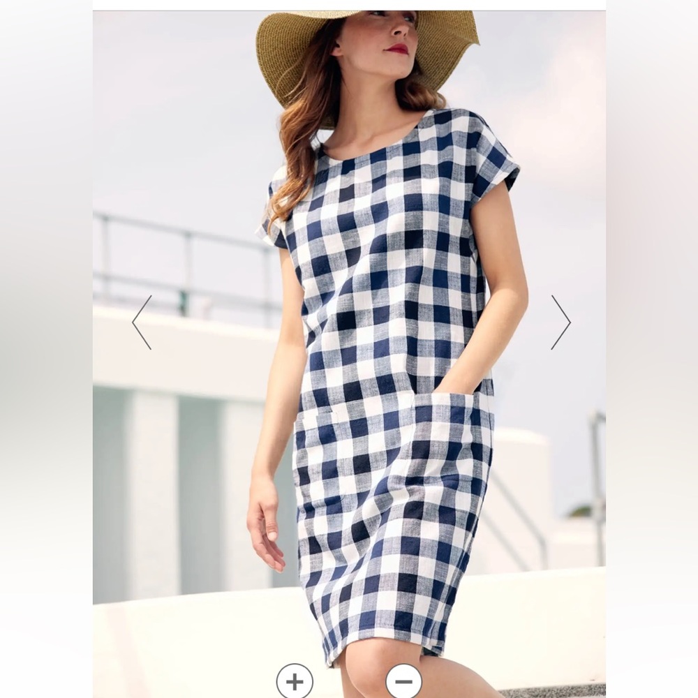 Seasalt Cornwall Lighthouse View Cotton Gigham dress
